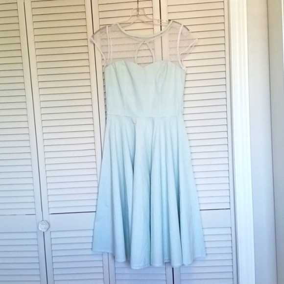 HELL Bunny Green Gingham A-line Retro Rockabilly Dress, Size XS - Picture 3 of 12